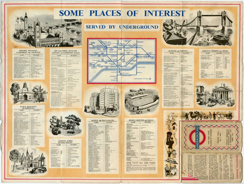 1947 Places of Interest Map back