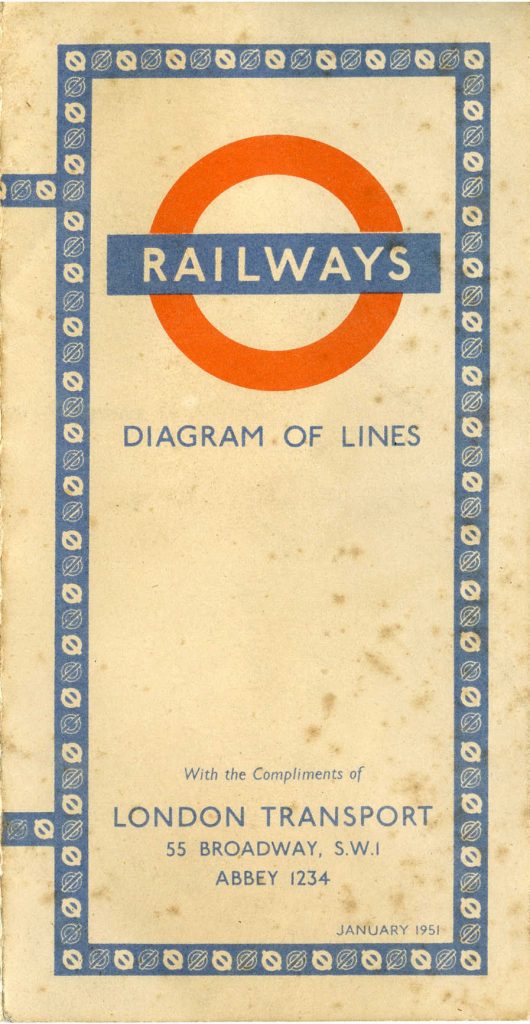 1951 Tube Map cover